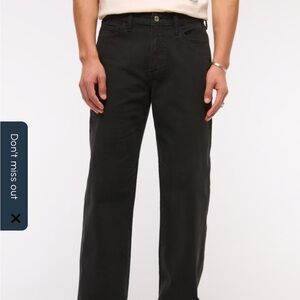 Abercrombie Men's Black Jeans